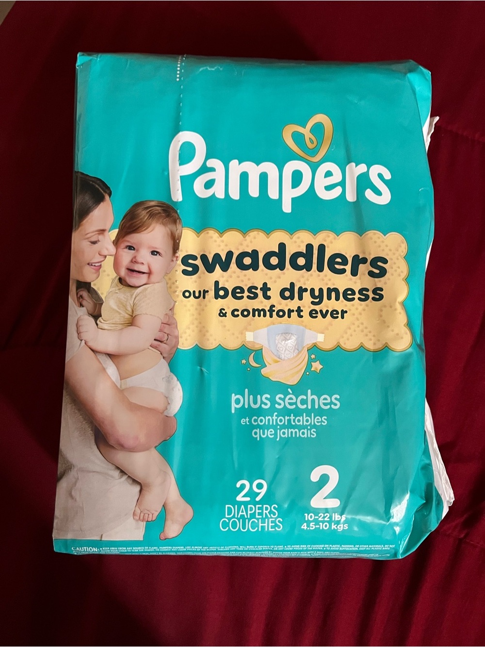 Pampers Swaddlers Best Dryness & Comfort Sz 2 Diapers (29 Count) New unopened